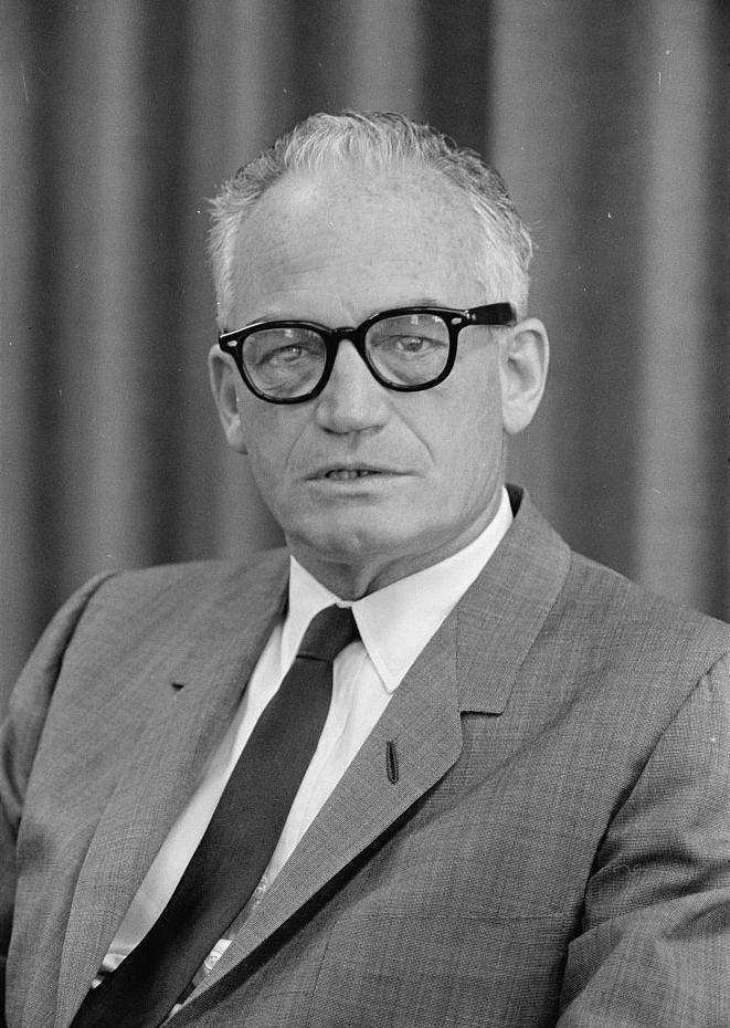 Of course Goldwater was fascinated with aliens. When you lose elections as bad as he did, you'll take votes any place you can find them, even if they come from other planets. 